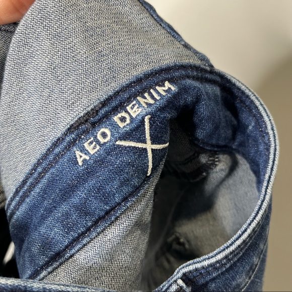 🦋🌙 AEO | Dark Wash Zipper Overalls - Picture 8 of 10